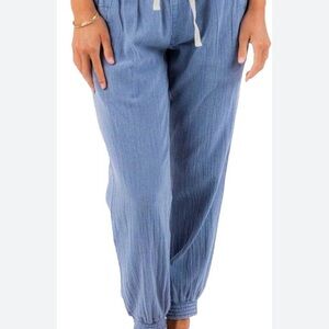 Harlow tencel Light Blue tapered Joggers